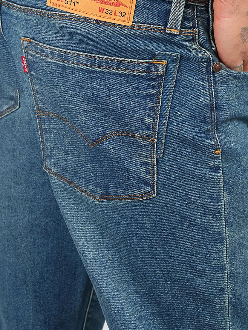 blue cotton light washed jeans - 16027936 - Zoom Image - 5