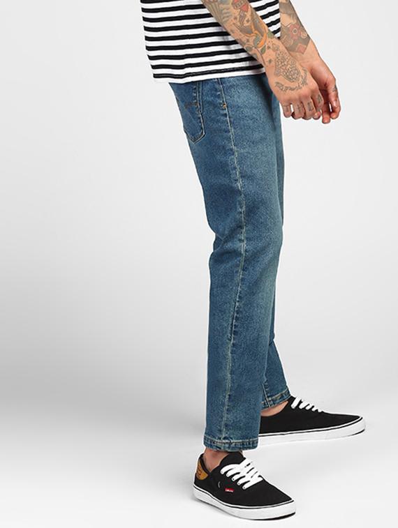 blue cotton light washed jeans - 16027938 - Zoom Image - 2