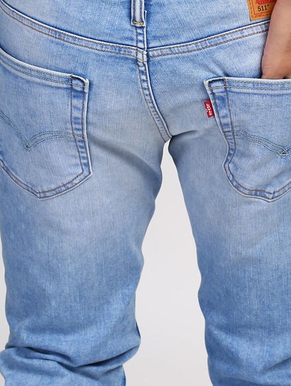 blue light washed jeans - 16028019 - Zoom Image - 5