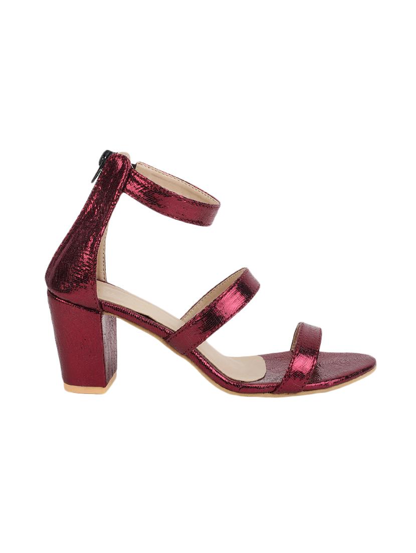 maroon closed back sandals - 16029225 - Zoom Image - 2