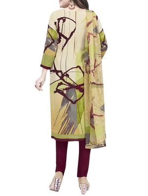 abstract print unstitched suit - 16029289 - Standard Image - 2
