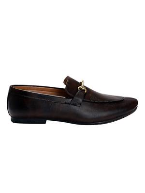 brown leatherette slipons - 16039463 - Standard Image - 2
