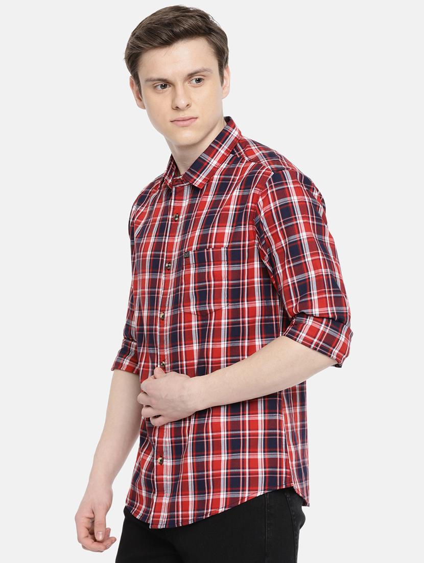 red checkered casual shirt - 16039581 - Zoom Image - 2