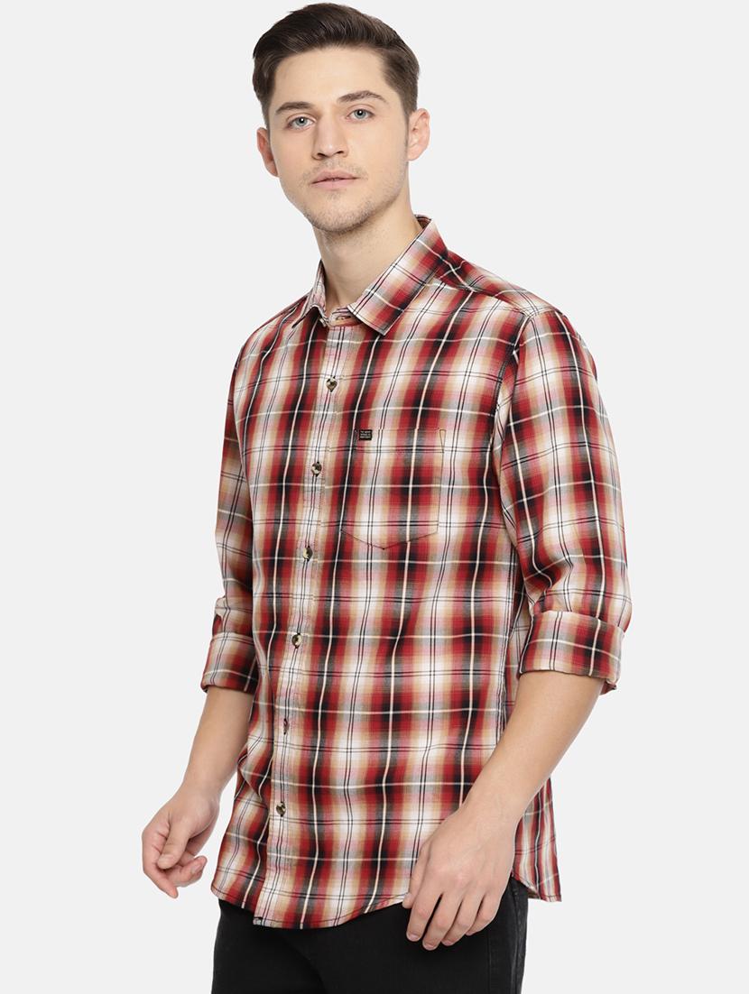 red checkered casual shirt - 16039582 - Zoom Image - 2