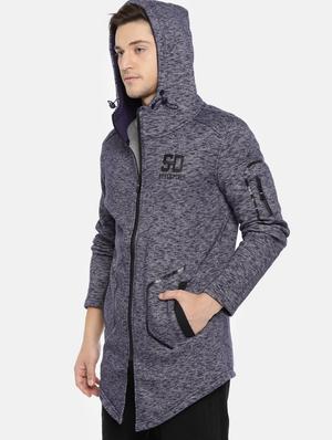 blue melange sweatshirt - 16039641 - Standard Image - 2