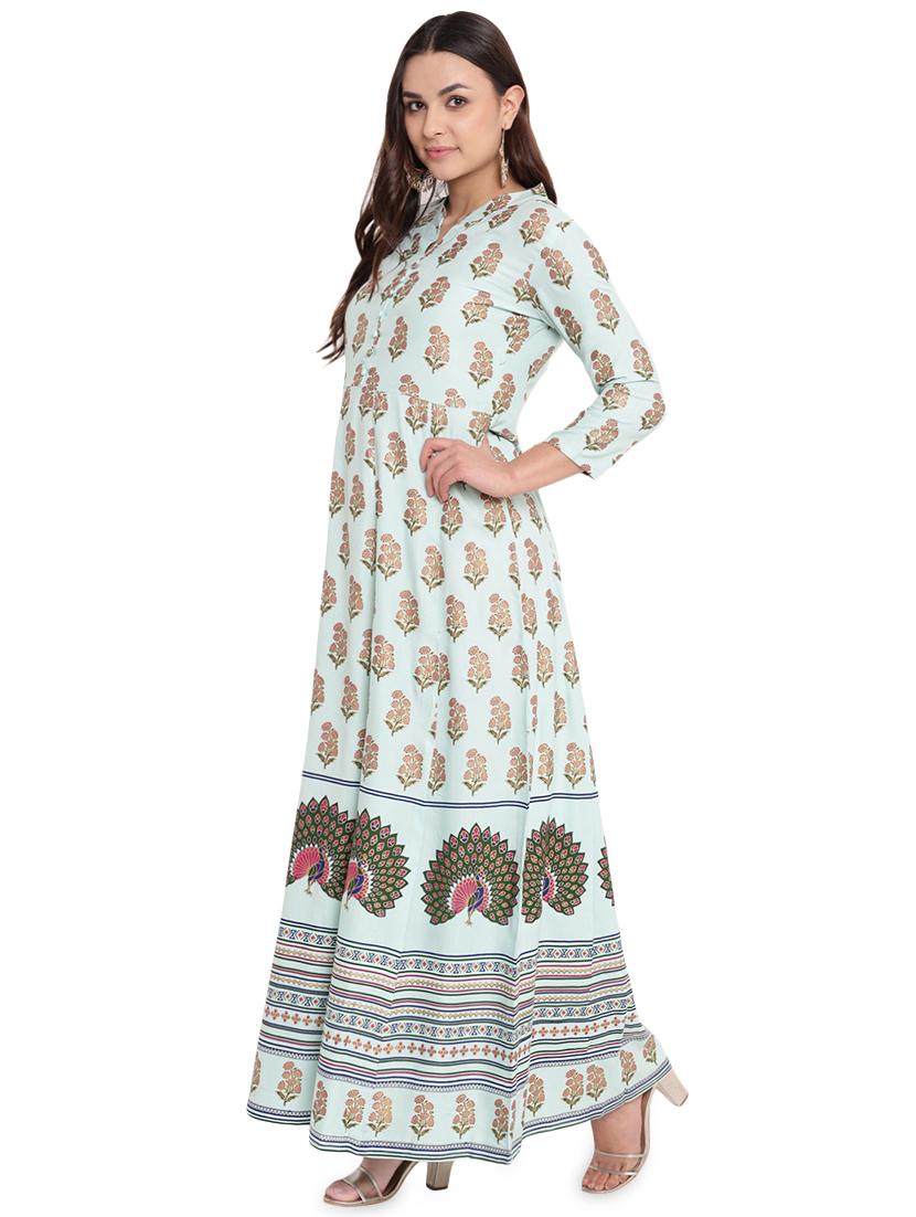printed anarkali ethnic dress - 16039893 - Zoom Image - 2