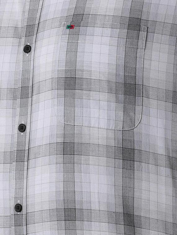 grey printed casual shirt - 16040235 - Zoom Image - 5