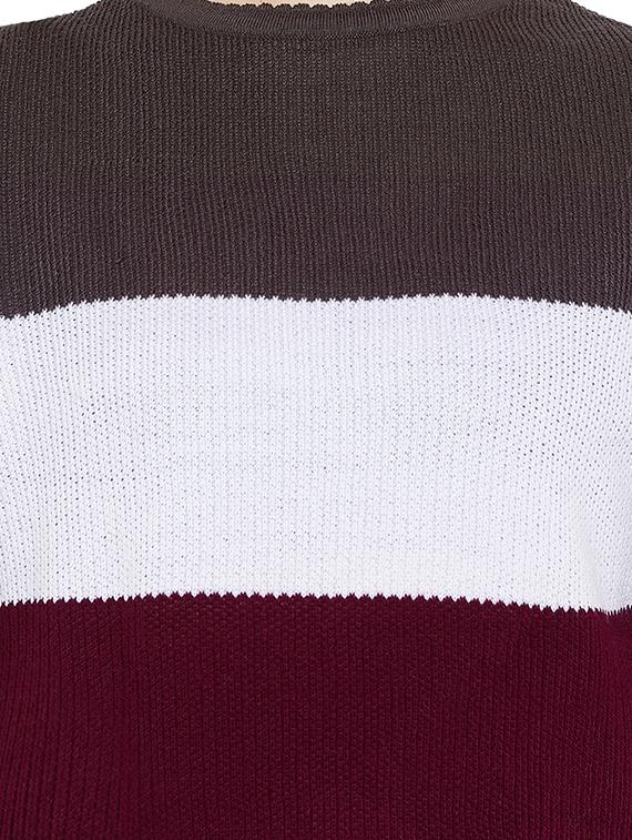 crew neck striped pullover - 16040294 - Zoom Image - 5