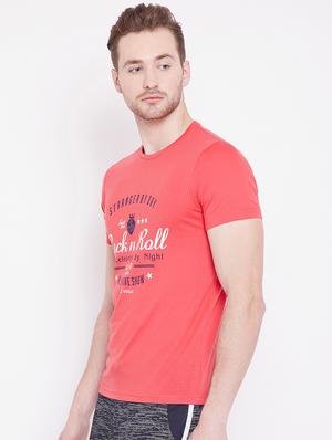 red typographic chest print tshirt - 16041696 - Standard Image - 2