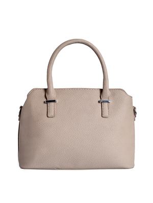 beige leatherette (pu) regular handbag - 16042402 - Standard Image - 2