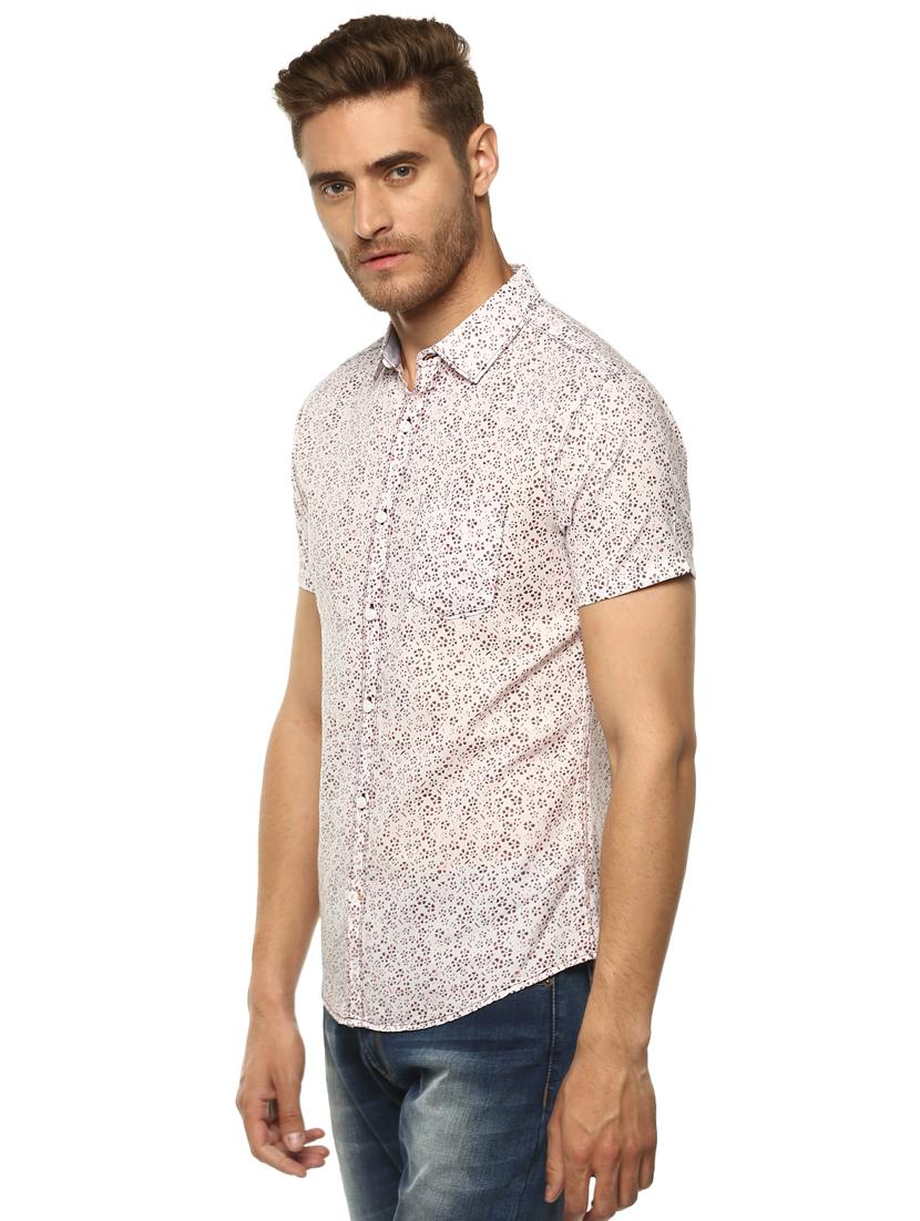 white floral printed casual shirt - 16043224 - Zoom Image - 2