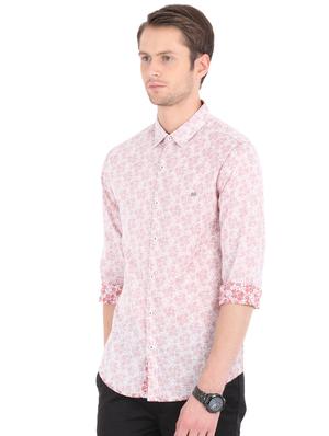 pink cotton blend casual shirt - 16043445 - Standard Image - 2