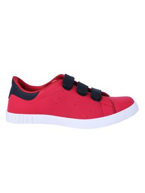 red leatherette slip on sneakers - 16046825 - Standard Image - 2