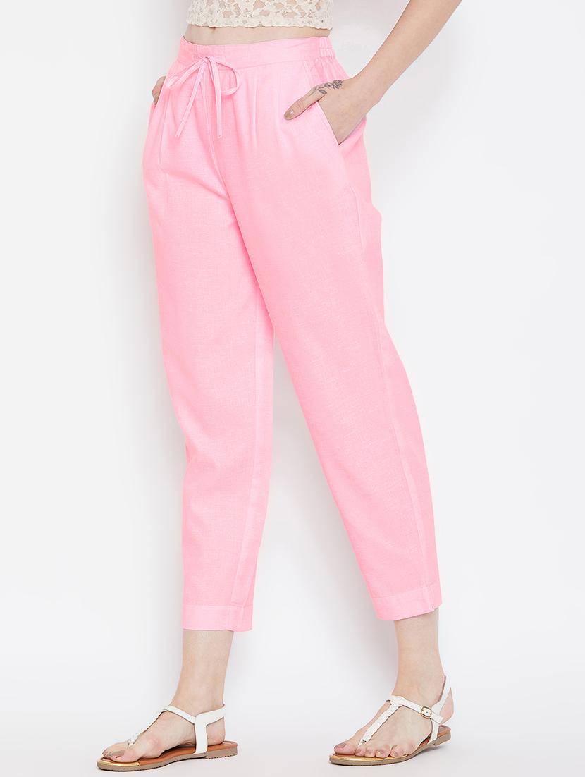 pleat detail drawstring cropped pant - 16046979 - Zoom Image - 2
