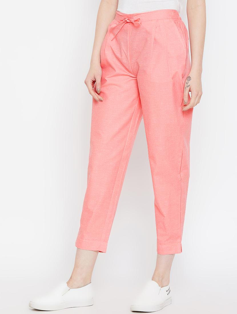 pleat detail drawstring cropped pant - 16046981 - Zoom Image - 2