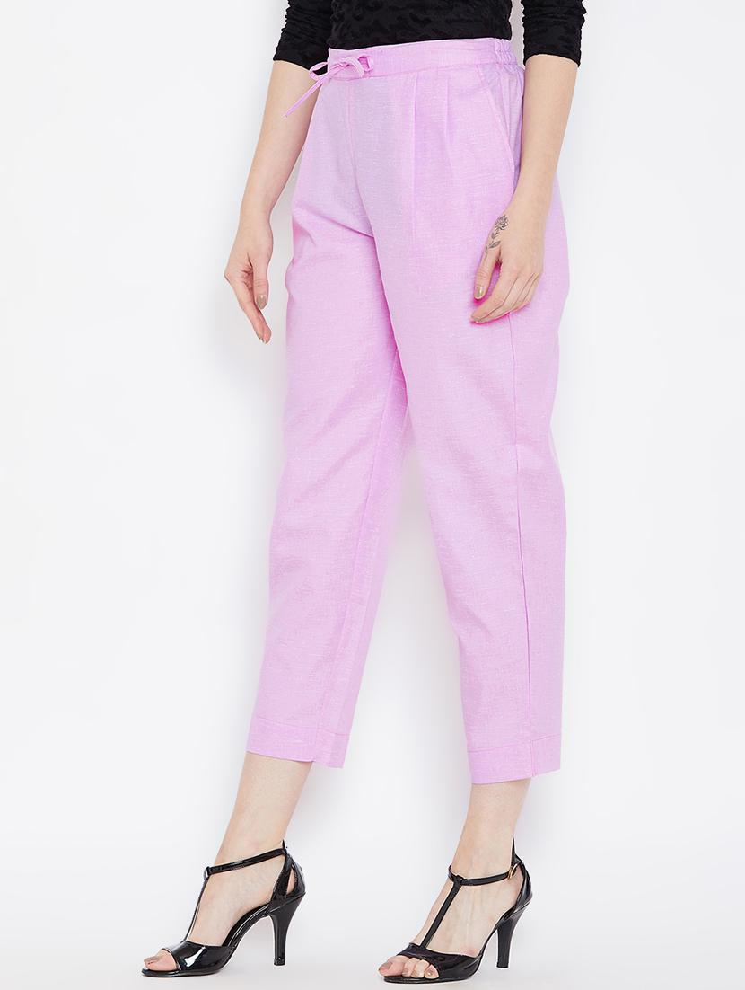 pleat detail drawstring cropped pant - 16046987 - Zoom Image - 2