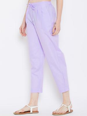 pleat detail drawstring cropped pant - 16046989 - Standard Image - 2