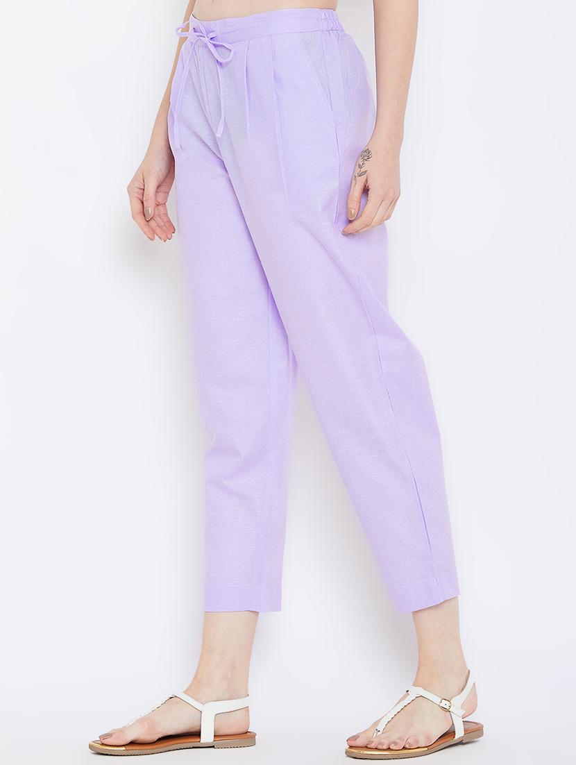 pleat detail drawstring cropped pant - 16046989 - Zoom Image - 2
