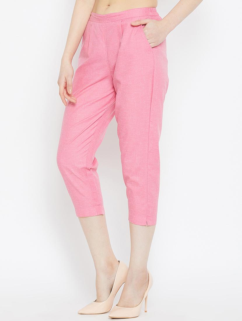 pleat detail cropped pant - 16047024 - Zoom Image - 2