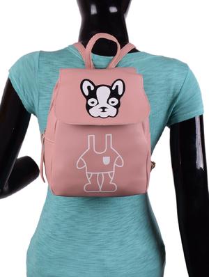 pink leatherette (pu) fashion backpack - 16047389 - Standard Image - 5