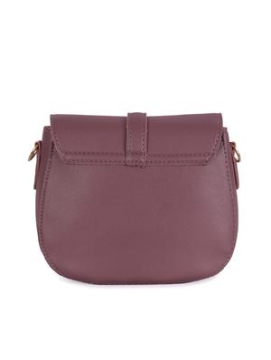 purple leatherette (pu) regular sling bag - 16047442 - Standard Image - 2