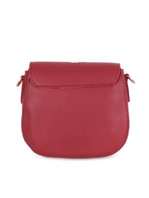 red leatherette (pu) regular sling bag - 16047444 - Standard Image - 2