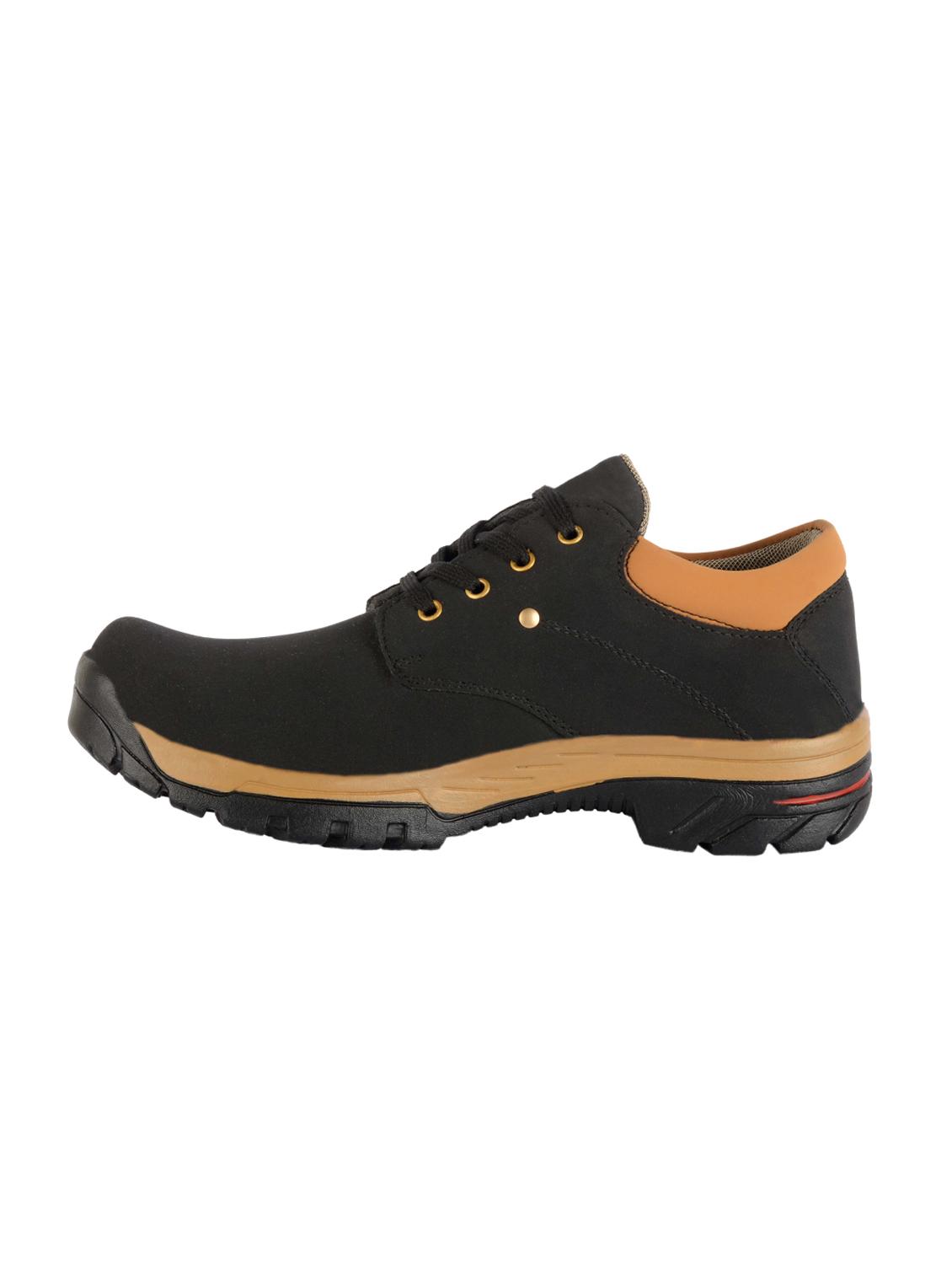 black leatherette lace up shoes - 16049594 - Zoom Image - 2