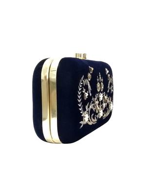 black velvet box clutch - 16049809 - Standard Image - 5