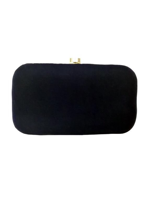 black velvet box clutch - 16049809 - Zoom Image - 2