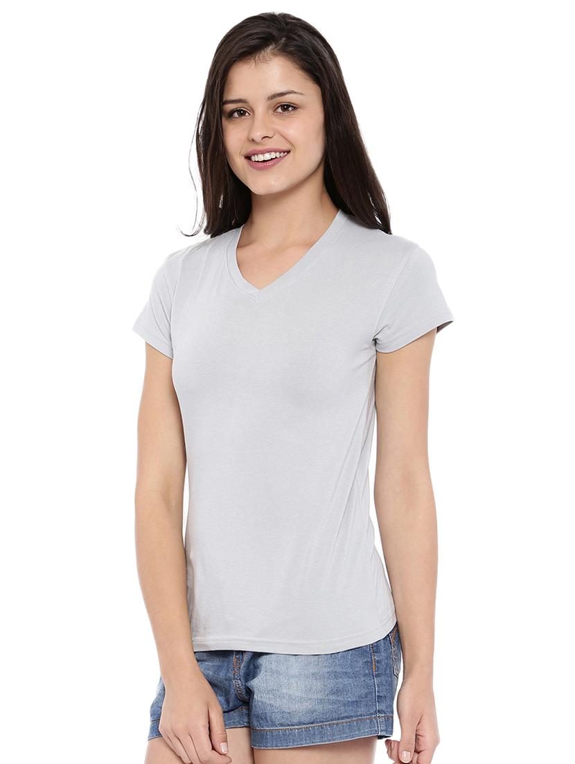 v-neck short sleeved tee - 16049929 - Zoom Image - 2