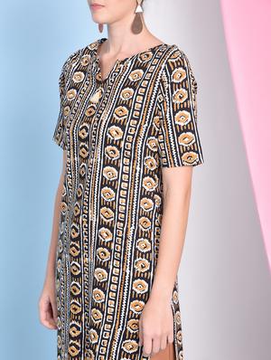 Printed straight kurta - 16050758 - Standard Image - 5