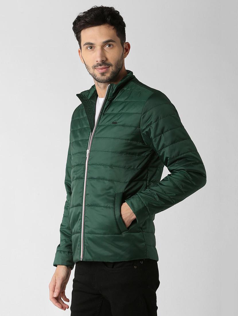 green polyester quilted jacket - 16051056 - Zoom Image - 2