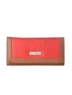 maroon leatherette (pu) sling bag and wallet combo - 16052640 - Standard Image - 5