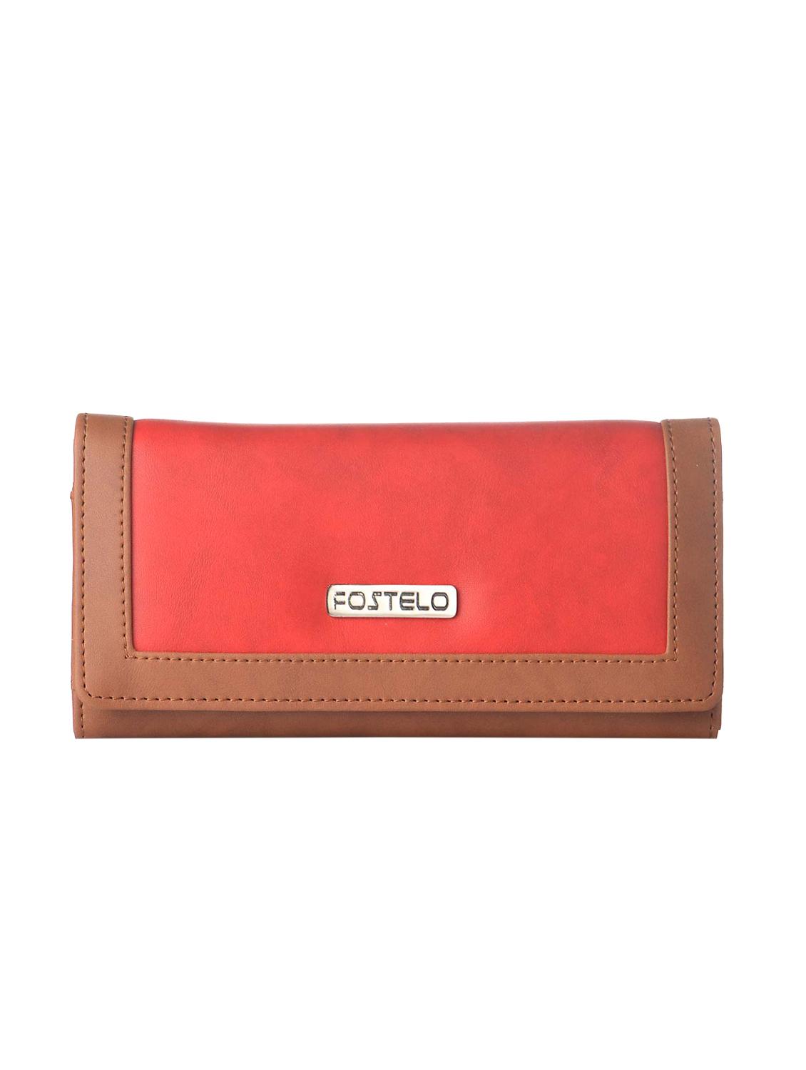 maroon leatherette (pu) sling bag and wallet combo - 16052640 - Zoom Image - 5
