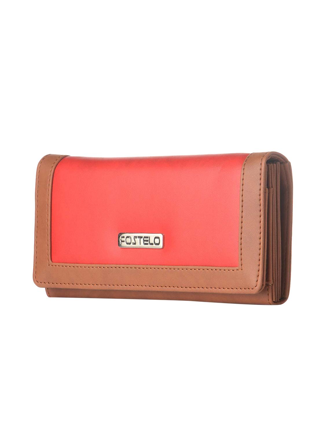 maroon leatherette (pu) sling bag and wallet combo - 16052640 - Zoom Image - 8