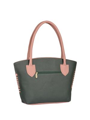 black leatherette (pu) handbag and wallet combo - 16052675 - Standard Image - 2