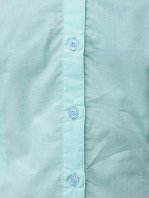 bell sleeved solid shirt - 16053082 - Standard Image - 5