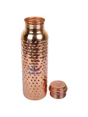 hammered pure copper bottle 1 litre - 16053793 - Standard Image - 2