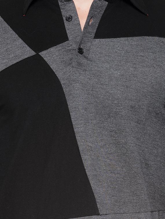 grey color block t-shirt - 16057070 - Zoom Image - 5