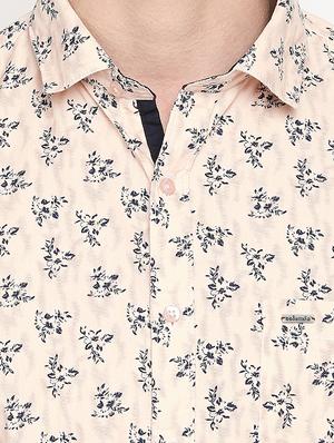 beige floral printed casual shirt - 16059169 - Standard Image - 5