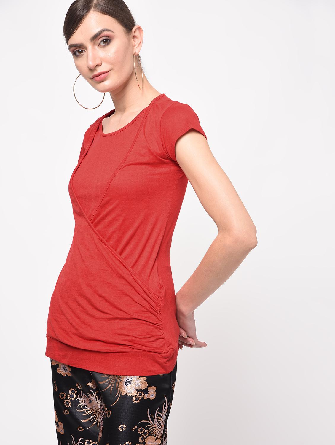 front overlap layered top - 16059497 - Zoom Image - 2