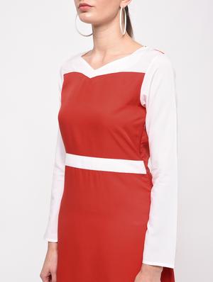 color block a-line dress - 16059500 - Standard Image - 5