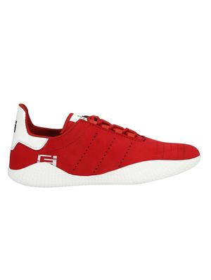red fabric lace up shoes - 16062053 - Standard Image - 2