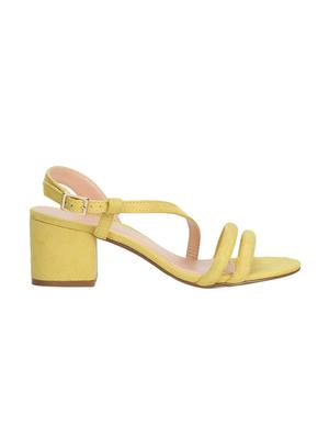 yellow ankle strap sandals - 16062850 - Standard Image - 2