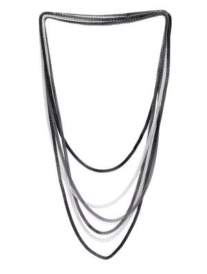 multi colored metal long necklace - 16063620 - Standard Image - 2