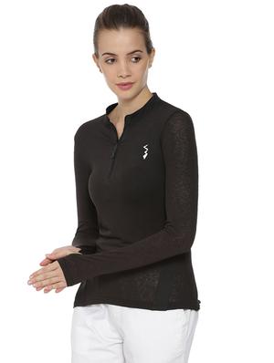zipper detail solid tee - 16064369 - Standard Image - 2