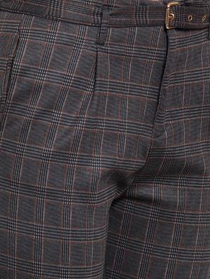 pleated checkered trouser - 16064638 - Standard Image - 5