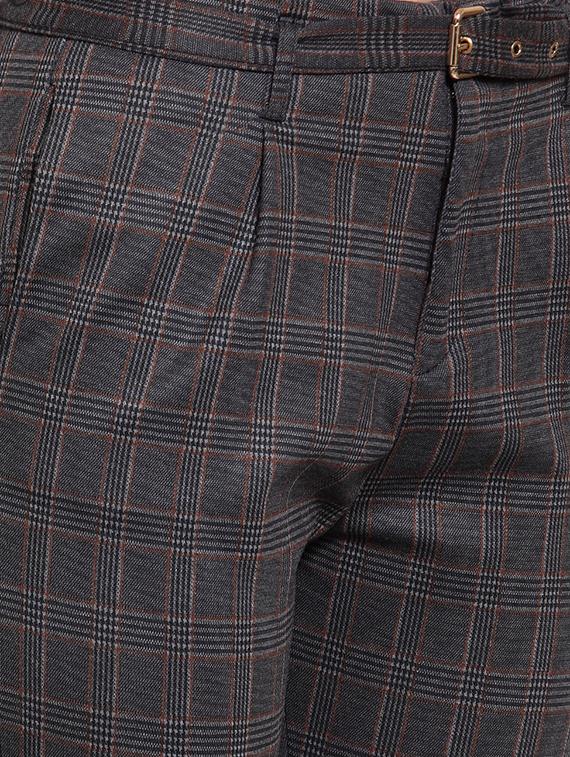 pleated checkered trouser - 16064638 - Zoom Image - 5