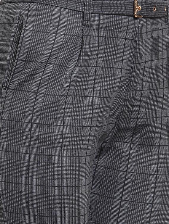 pleated checkered trouser - 16064640 - Zoom Image - 5