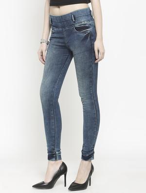 stone washed pocket detail jegging - 16064652 - Standard Image - 2